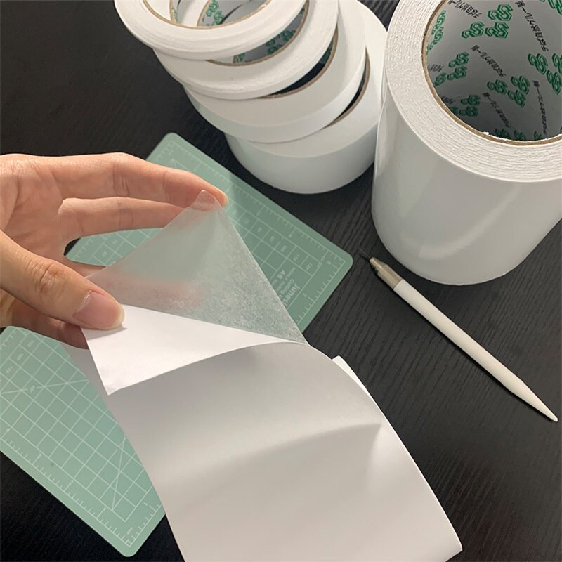 6/4/2 Inch * 81 Feet Clear Double Sided Adhesive Roll for DIY Scrapbooking Card Album Photo Embellishments Making Sticky Tape