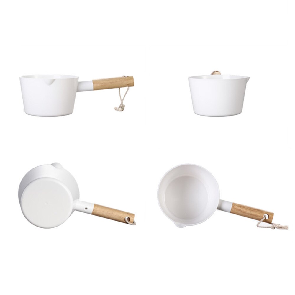 Alerón de agua con mango largo de madera para cocina, cuchara para agua blanca, accesorios para el hogar