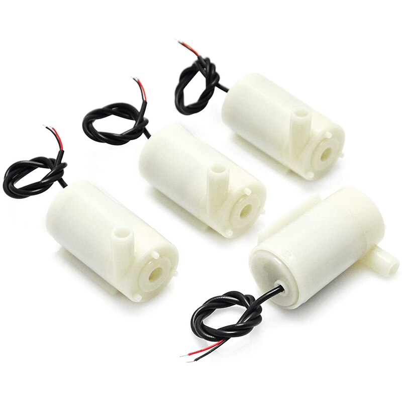 -4 stuks  dc 3 v 5 v micro-onderdompelbare mini waterpomp aquarium fonteinset