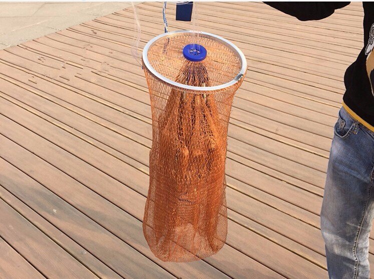 Easy to throw Cast net 2.4-4.2M american style fishing net small mesh hand throw network fishing tools outdoor sports product