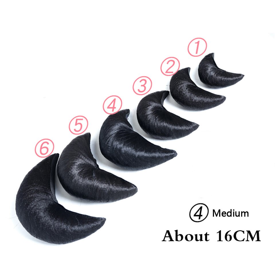 WTB nero Dei Capelli Chignon Sintetico Veloce Panino Coque Cabelo parrucchino Capelli panino pad nero corno di Bue PARRUCCA: #6