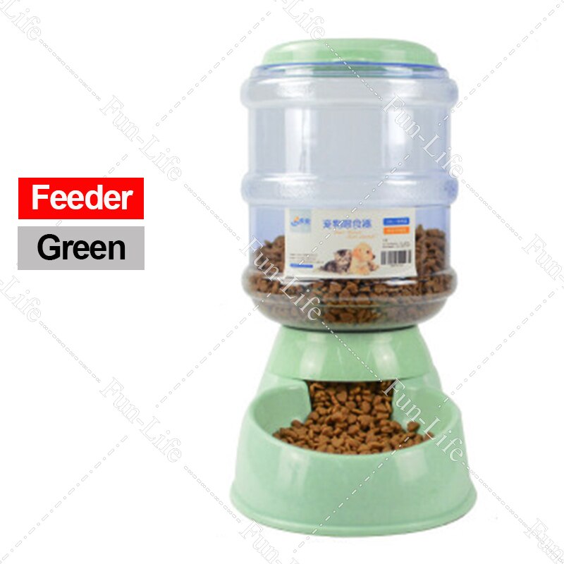 Automatische drinkbakken voor huisdieren, katten en honden, 3.8l voerbakken, drinkbakken voor huisdieren, voerbak voor huisdieren, waterbak voor huisdieren, automatische drinkbakken voor honden: Groene voeder
