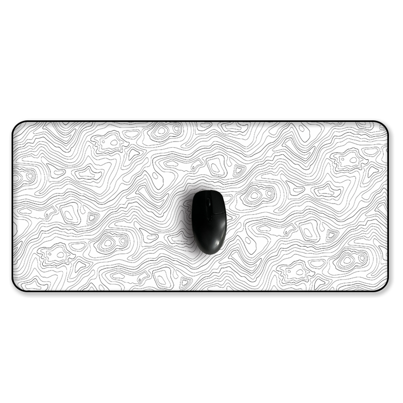 White Black Mouse Pad XXL Deskmat Desk Protector Pad Locking Edge Computer Mat Xxl Mousepad 900x400 Extended rug Office Carpet: ocean blue