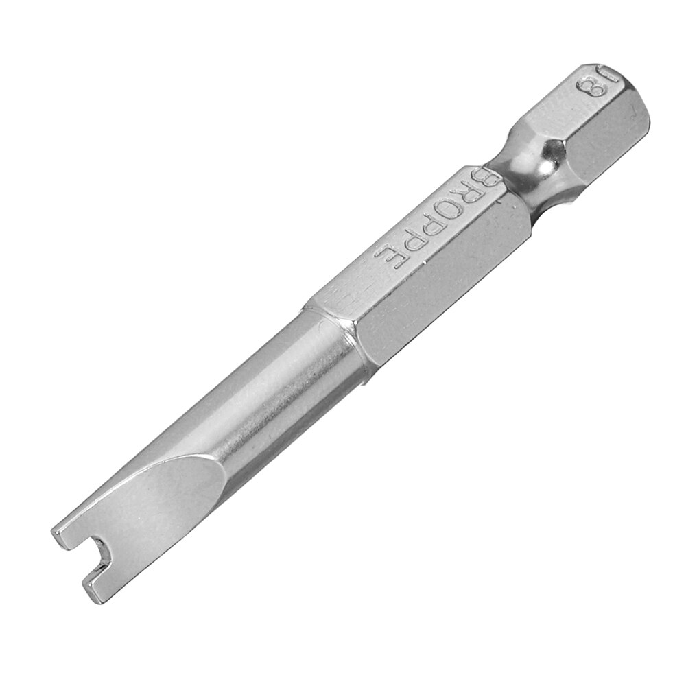 Broppe 5 uds 1/4 pulgadas hexagonal magnético en forma de U destornillador Bits herramientas 50mm longitud U4 U5 U6 U7 U8 conjunto de herramientas de mano S2 en forma de U