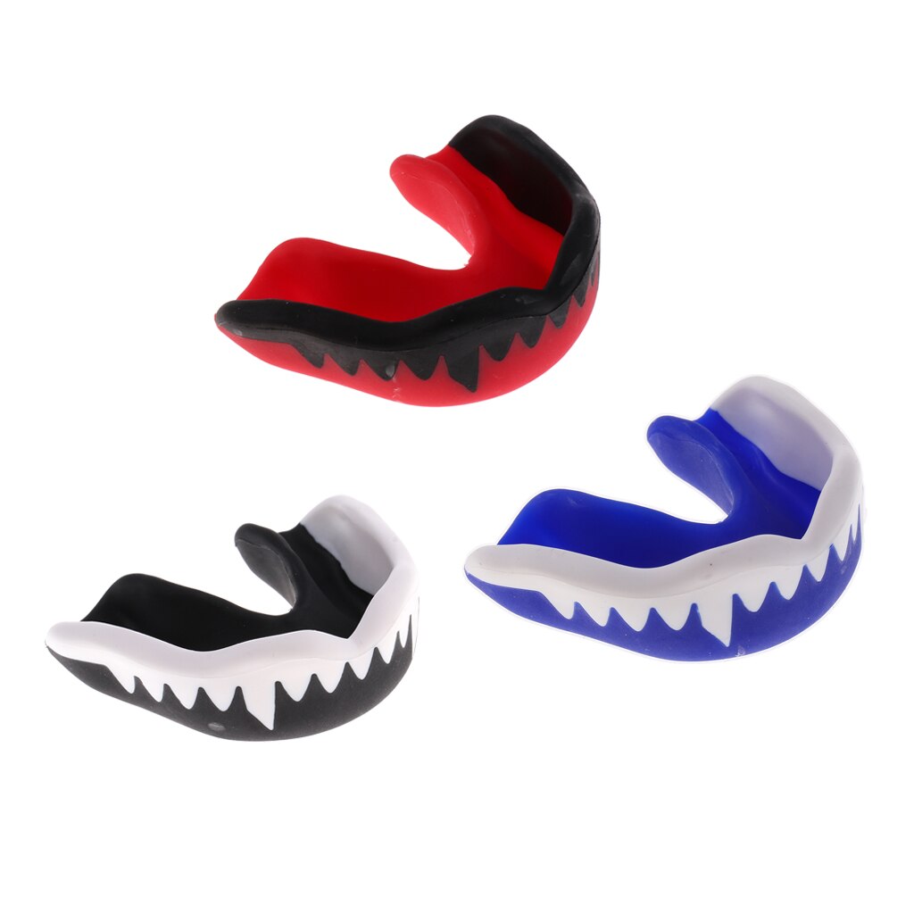 3Pcs Boksen Mouth Guard Mondstuk Tanden Protector Voor Sport Voetbal Rugby