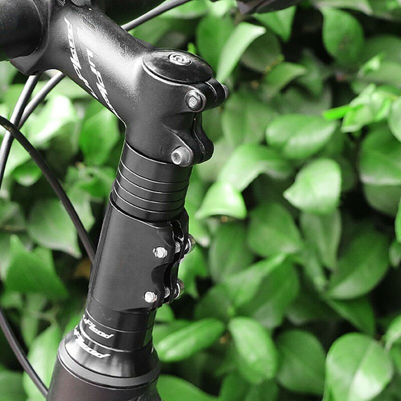 Styrforlænger aluminiumslegering justerbar gaffelstang stigende cykelstamme øget kontrolrør udvide styrstammen hæve