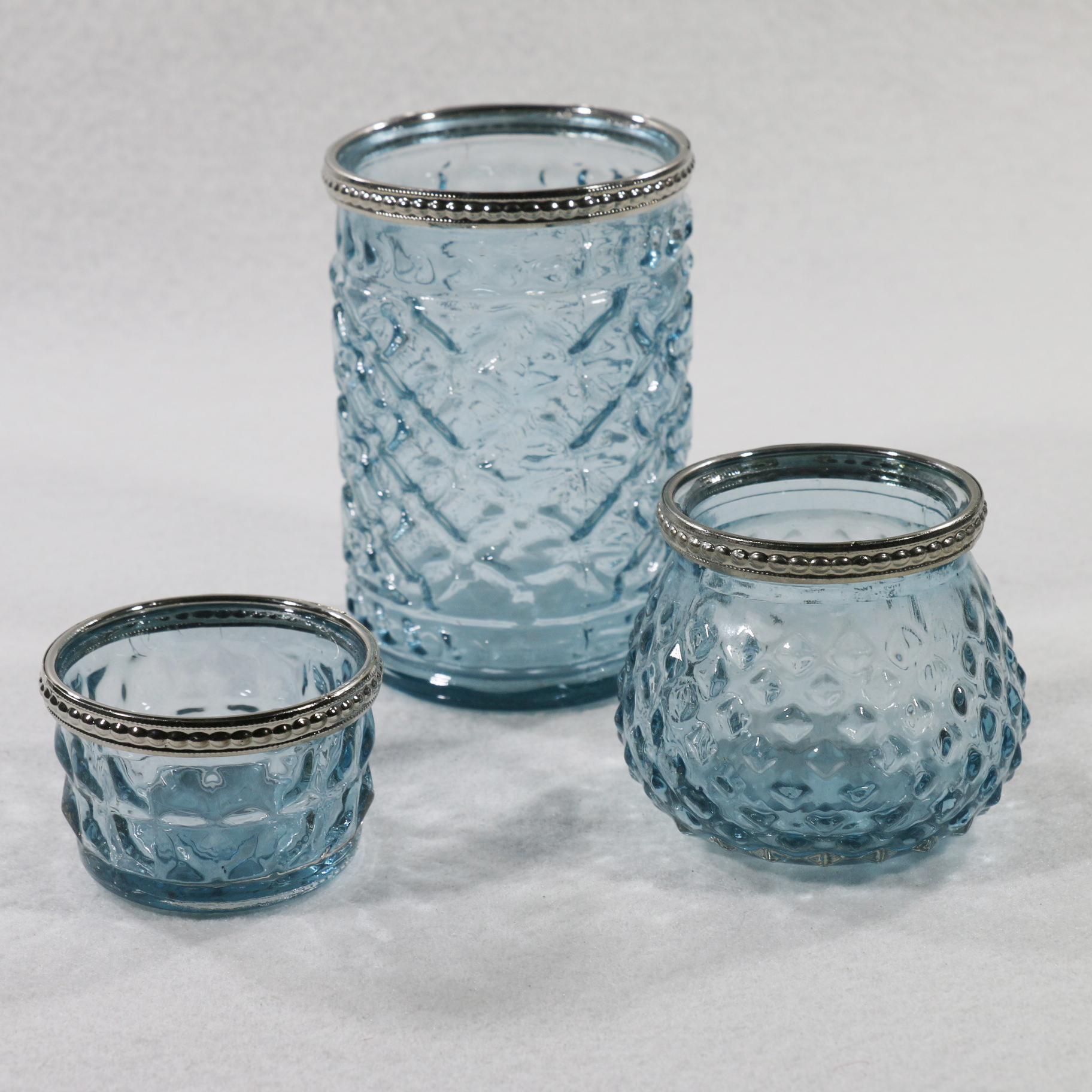 Bunte kerzenhalter glas einstellen kreative dekoration lagerung tasse Bar hochzeit Kerzenlicht-Abendessen romantik: Blau einstellen