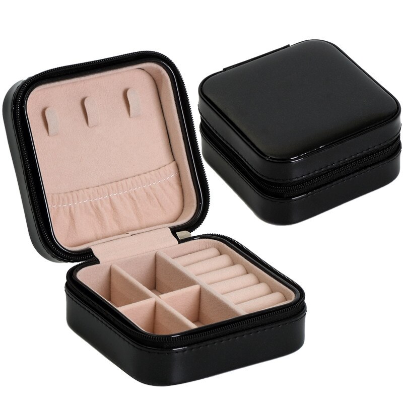 Sieradendoos Draagbare reizen sieraden organizer box 3-layer PU lederen display sieraden doos met slot en spiegel sieraden case voor ringen oorbellen ketting Juwelendoos Juwelenopslag Sieradendoos Draagbare reizen sieraden organizer box 3-layer PU lederen display sieraden doos met slot en spiegel sieraden case voor ringen oorbellen ketting Juwelendoos Juwelenopslag