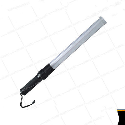 Bastón de tráfico LED luminoso, barra de advertencia, PVC, amarillo, verde, blanco, rojo y azul