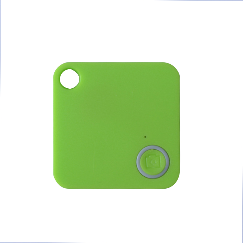 Dispositivo antirrobo cuadrado compatible con Bluetooth 4,0, dispositivo antipérdida Bluetooth de baja potencia con dispositivo de seguimiento de grabación Selfie: Verde