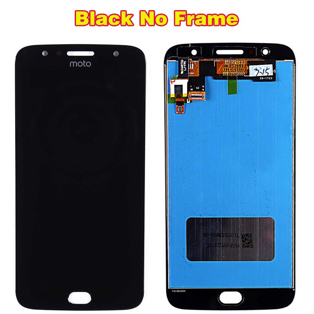 Motorola Moto G5S Plus 5.5 inch LCD Display XT1802 XT1803 XT1805 XT1086 Touch Screen Digitizer Assembly Free Glassfilm Tools: Black without Frame