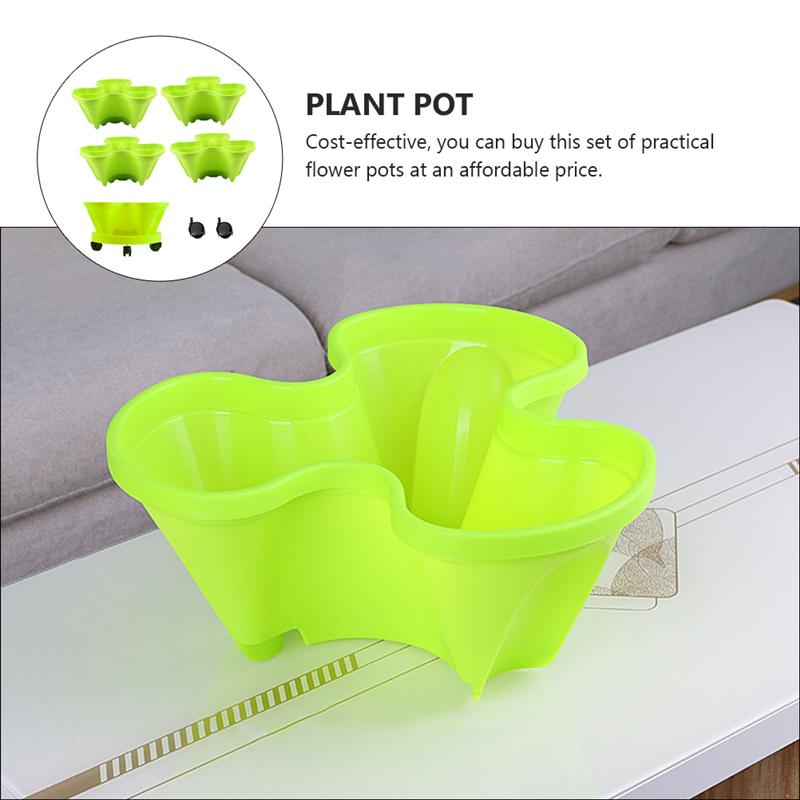 1 Set Stackable Flower Pot Garden Accessories Plant Pot Garden Pots Planters Plastic Tower Garden Pot Strawberry Planter