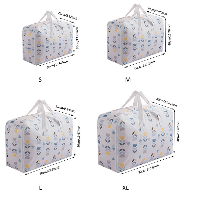 Oxford Waterproof Portable Clothes Storage Bag Foldable Closet Blanket Quilt Organizer Folding Closet Tidy Case Accessories Gear