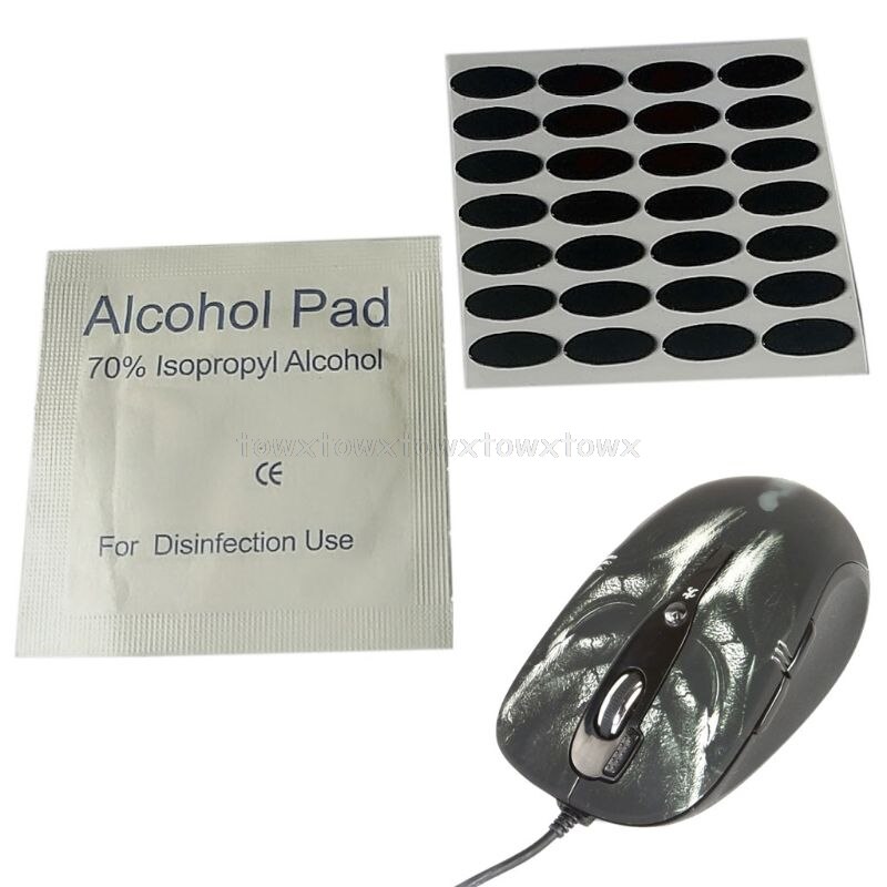 28Pcs 0.6mm 11.6x4.8mm DIY Mouse Feet Mouse Skates For A4tech X7 X-760 Mouse D10 19