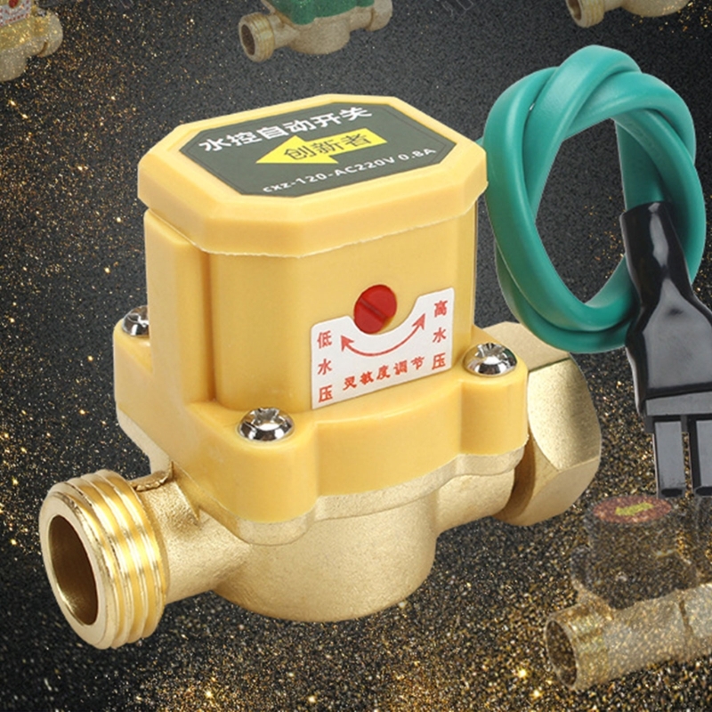 Wasserdurchflussschalter Wasserdurchflusskontrollschalter Wasserpumpe Einstellbarer Durchflusssensor G1/2 bis G1 2 4 bis G1/2