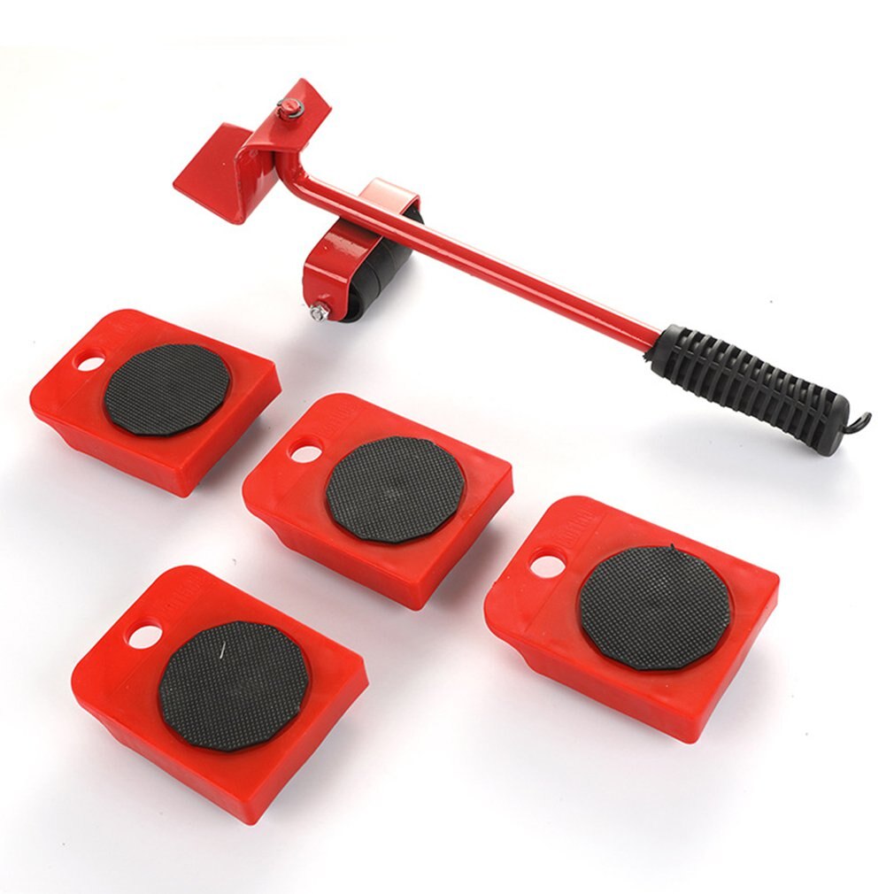 Kit de déplacement de meubles pratique, ensemble de cinq pièces pour déplacer des objets lourds, outil de quincaillerie pratique
