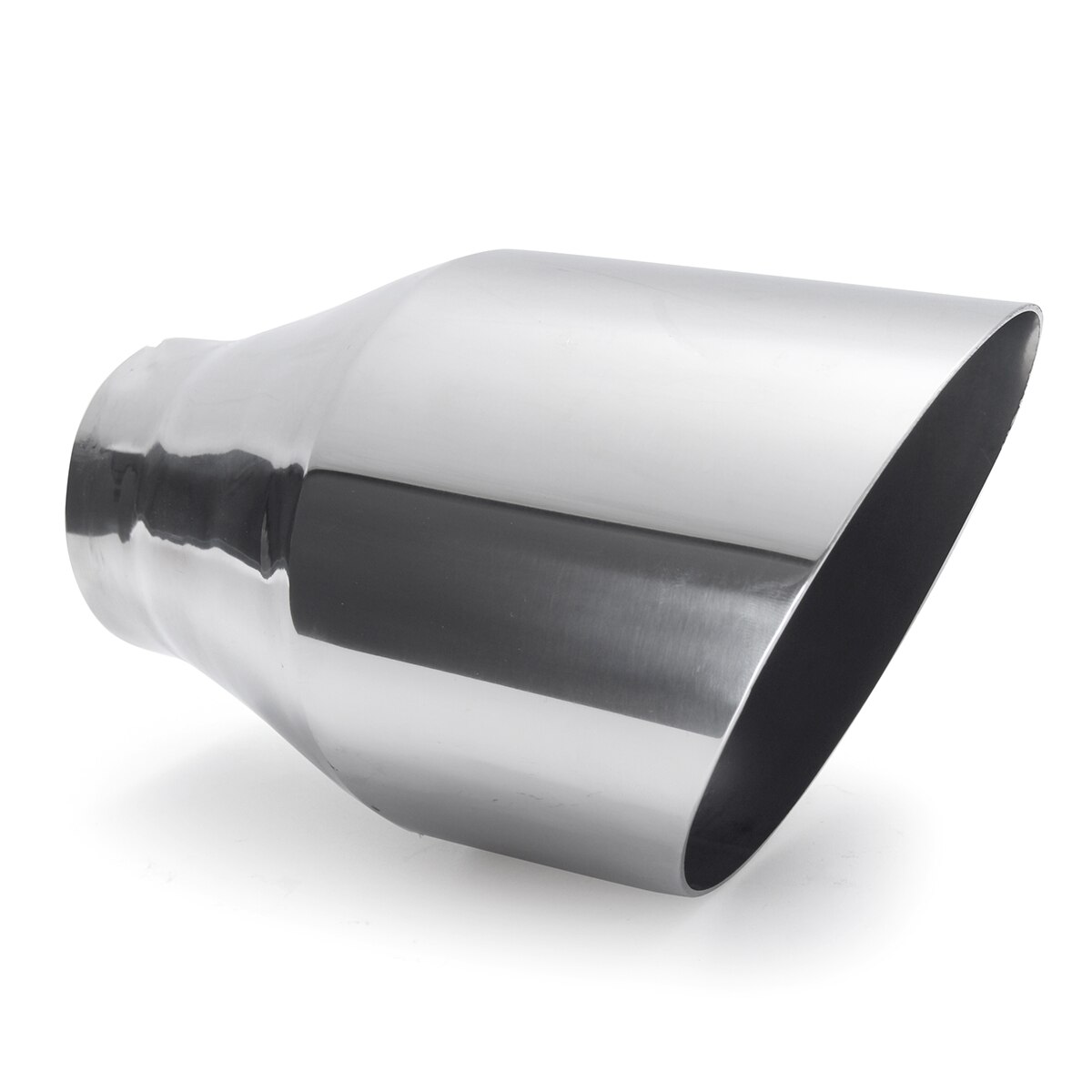 Universele Auto Uitlaat Tip Uitlaatpijp Uitlaat Dual Muur Achter Pijp Staart Buis 57Mm Inlaat 101Mm Outlet