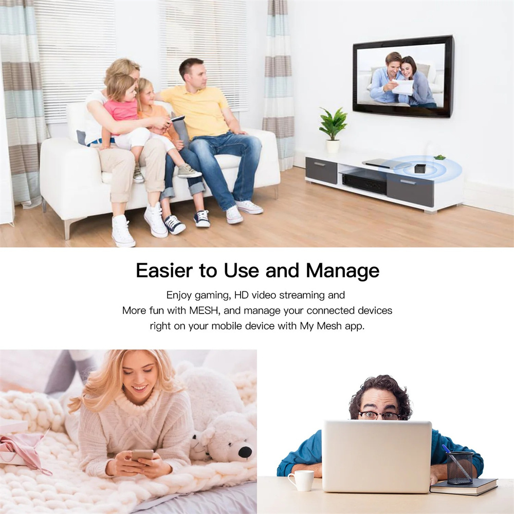 WIFI 6 AX3000 Dual-band Mesh Router Whole-Home Gigabit RJ45 LAN 2.4G 5G 3000Mbps Wireless Router for home villa Business Office