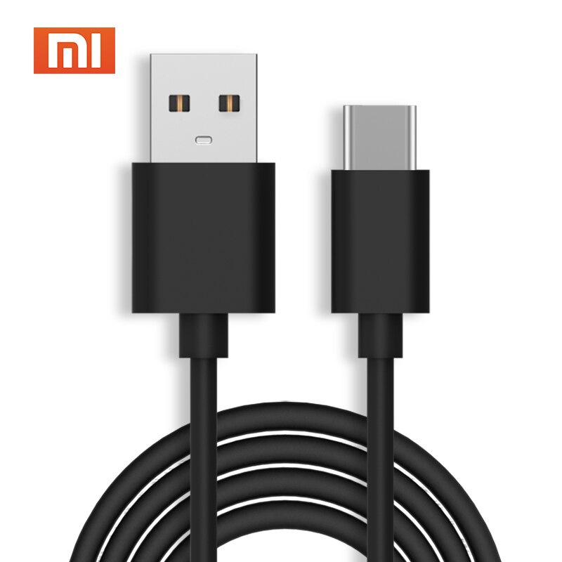 Xiaomi-cable micro USB/Tipo C Original, Cable de carga rápida para Samsung, Xiaomi, huawei, cargador de teléfono móvil, USB-C: black Type - C Cable / 0.5m