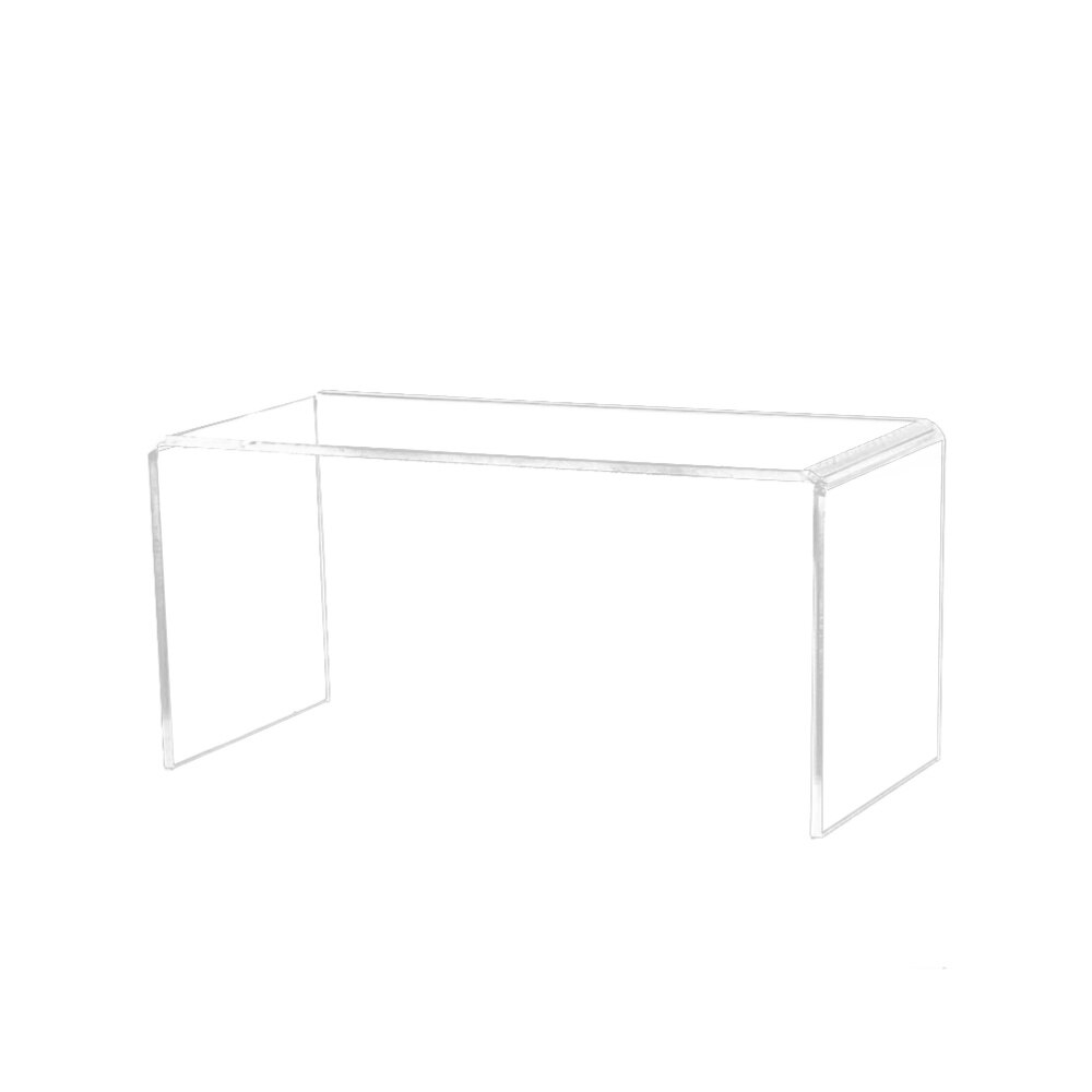 3 Pcs U Shaped Acrylic Storage Rack Clear Shelf Display Stand Desktop Organizer Holder for Model Bag Shoes - Size L: Picture 1 2