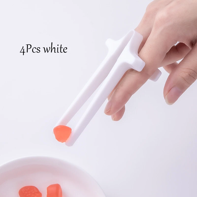 4 stuks Vinger Eetstokjes Snack voor Gamers Fun Eetstokjes Gamer Eetstokjes Snack Clips Gamepad Accessoires Mobiel: green