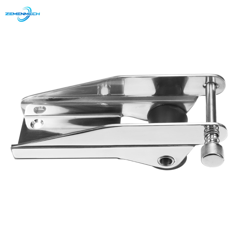 2PC 316 Stainless Steel Heavy Bow Anchor Roller Fixed Anchor Fairlead Marine Boat Docking Nylon Roller Spring Loaded Pin Prevent