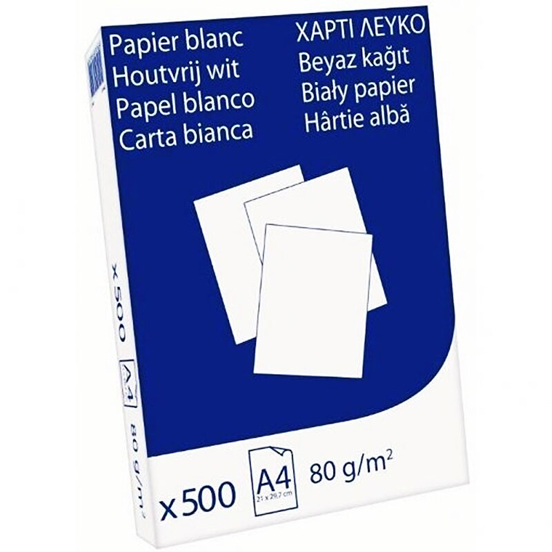 Caja de Paquetes Folios de Papel A4 blanco 500 80gr Material Papelería Colegio Oficina Impresora Fotocopiadora Manualidad Dibujo