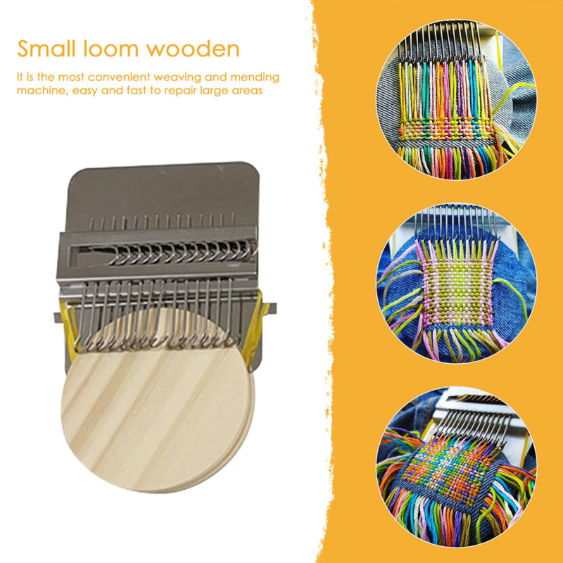Diy Kleding Naaien Kleine Weefgetouw Kleine Mender Weefgetouw Kleine Loom Voor Stopnaald Machine Met Instructies Accessoires