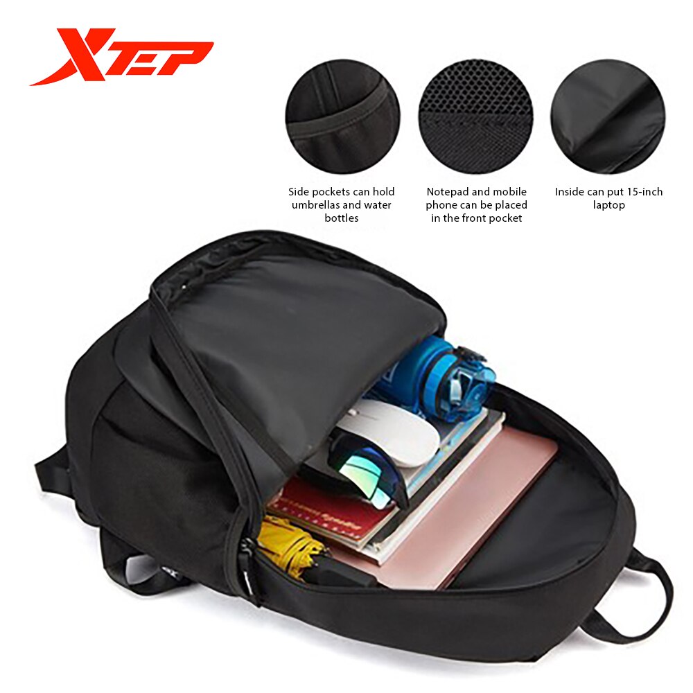 Xtep backpack unisex summer style men's and women's bags trend all-match school bag casual backpack 880337110015