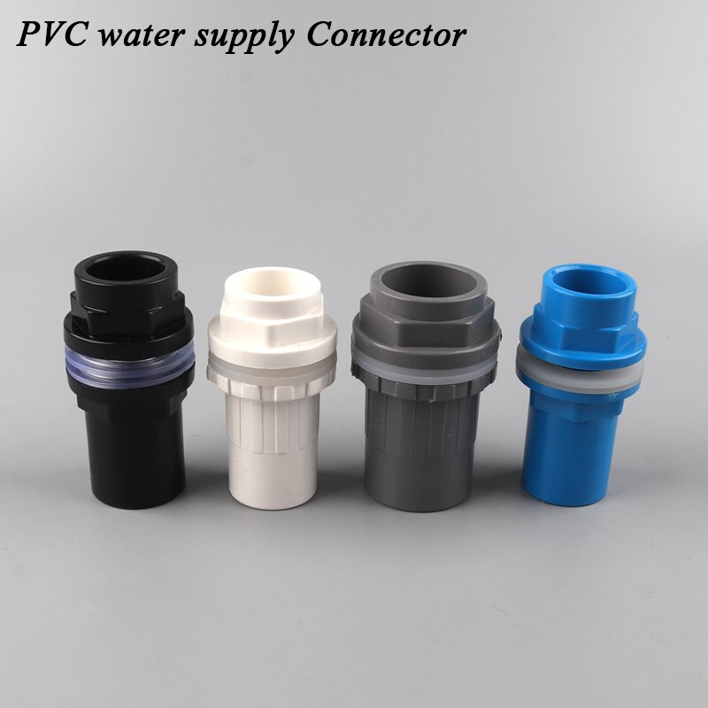 10Pcs PVC Pipe Connector 20 25 32 40 50mm Fish tank water connection Garden irrigation aquarium water supply tube Plastic union