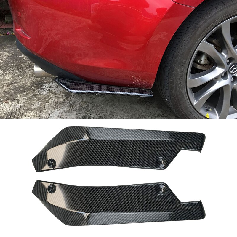 Universal Rear Bumper Lip Angle Splitters Diffuser Decorative Protection Winglets Side Skirt Extensions: Grass Green