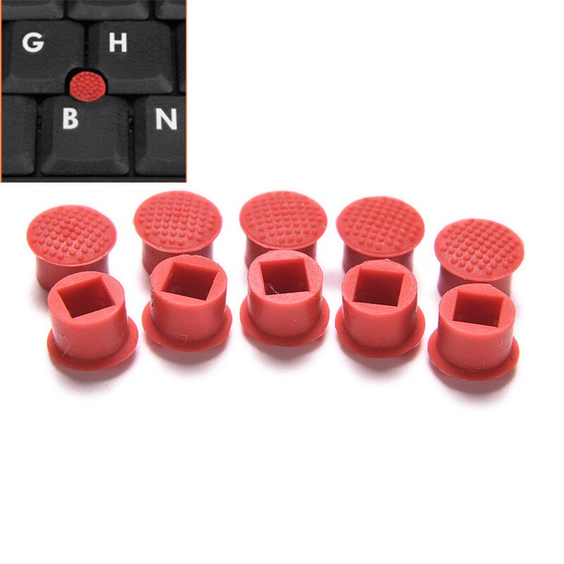 10 Pcs Laptop Tepel Rubber Mouse Pointer Cap Voor Ibm Thinkpad Little Trackpoint Red Cap Voor Lenovo Toetsenbord Trackstick Gids