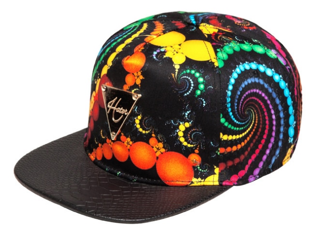 Våren trend platt takfot hip hop hatt klubba färg broderi