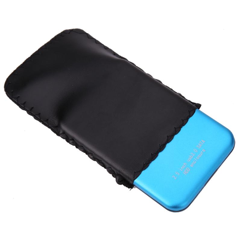 2.5 Inch High Speed 3TB USB3.0 Micro USB to SATA External Storage HDD HD Blue Aluminium Case Box Hard Disk Drive Enclosure