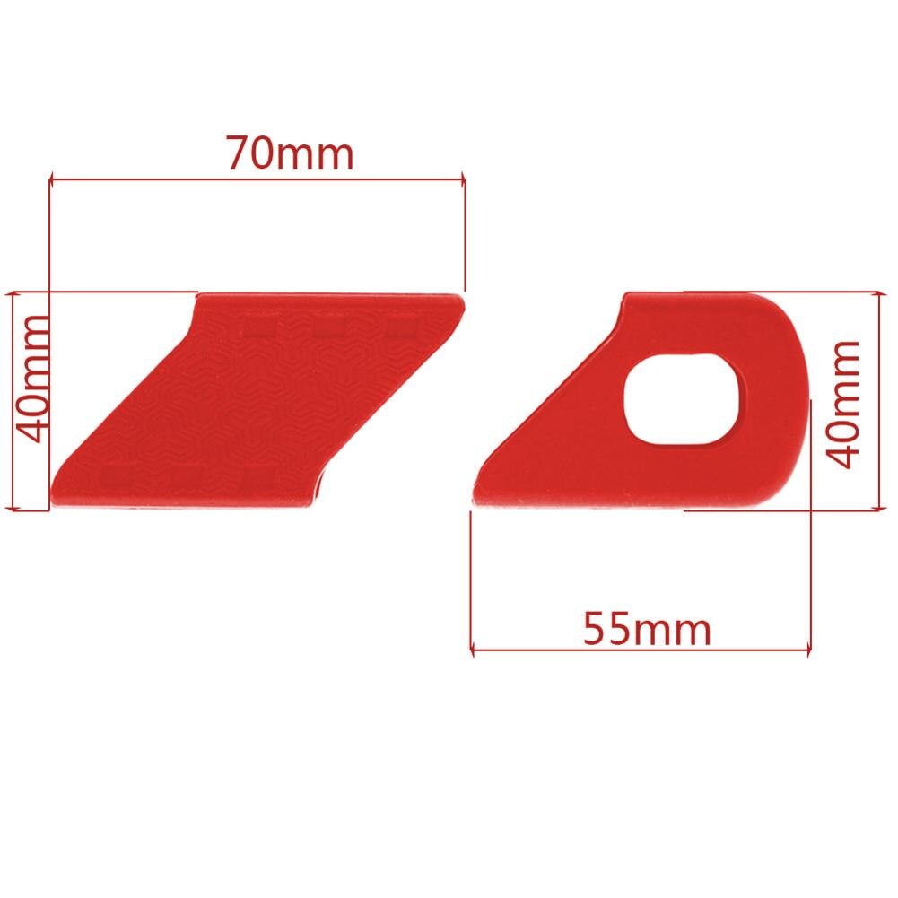 Protectores universales de silicona con tapa de manivela para bicicleta de montaña, Protector de bielas, 1 par: Rojo