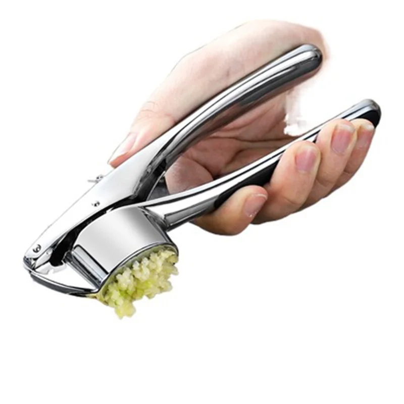 Zinklegering Knoflookpers Handmatig Gepureerde Knoflook Machine Knoflook Crusher Handheld Koken Gember Crusher Keuken Gereedschap: Default Title