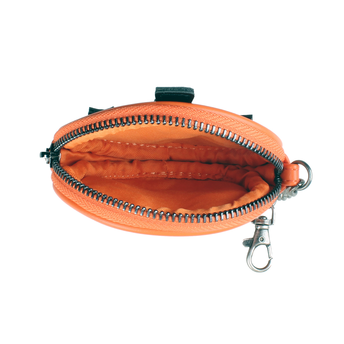 Halloween Pumpkin Mini Wallet Zipper Niche Coin Purse Classic PU Leather Earphone Bag With Chain Hook Strap