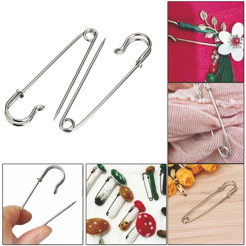 50mm Strong Heavy Duty Large Safety Pins For Craft Jewelry Laundry Bag Blanket