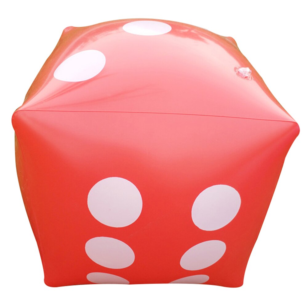 Grote Opblaasbare Dobbelstenen Dot Diagonaal Enorme Toss Rolling Speelgoed voor Party Game Kinderen Speelgoed: Rood