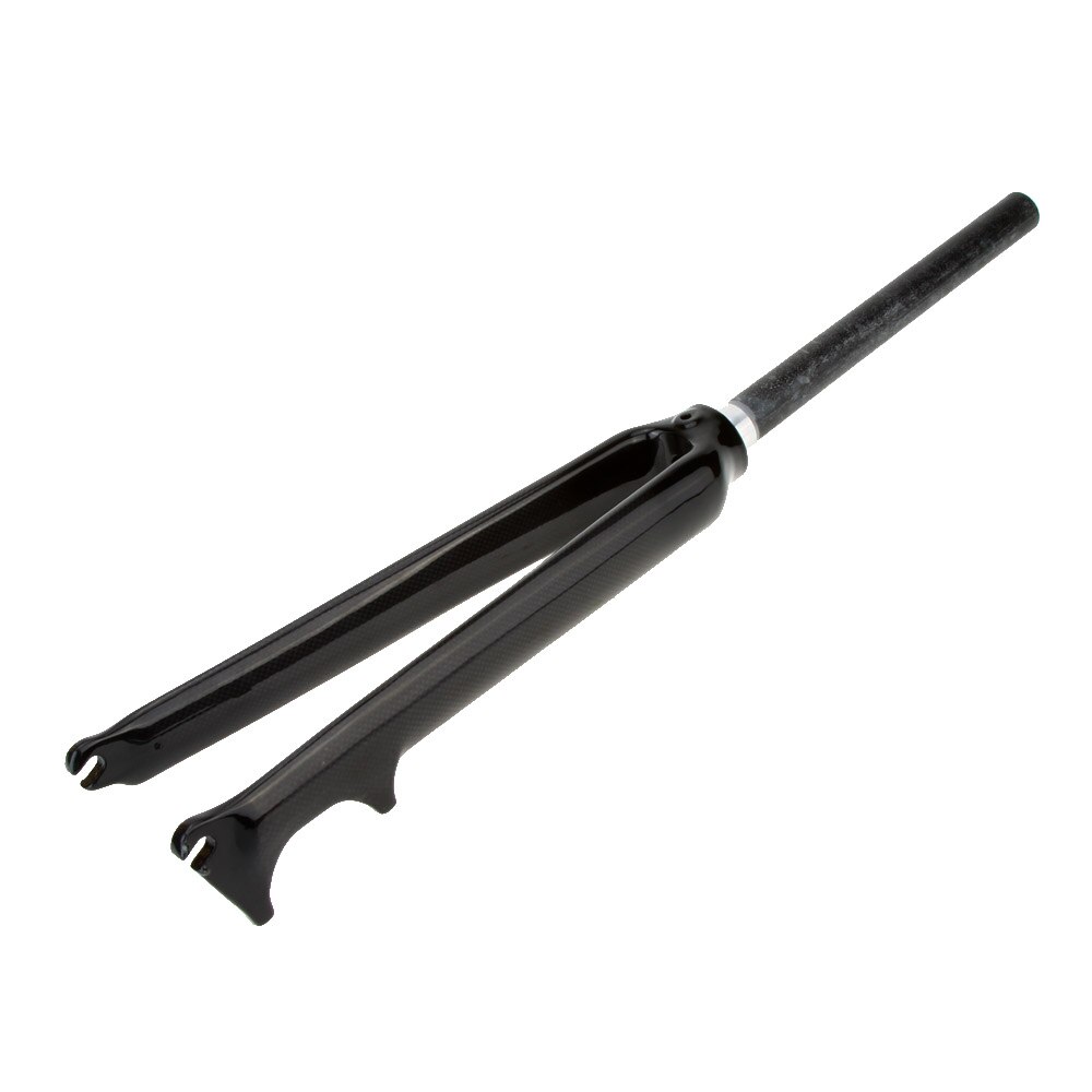 Ultralight Carbon Fiber Road Bicycle Fork Bike Front Fork Fixed Gear Cycling Fork for Disc Brake/V-brake 28.6mm 700C 1-1/8