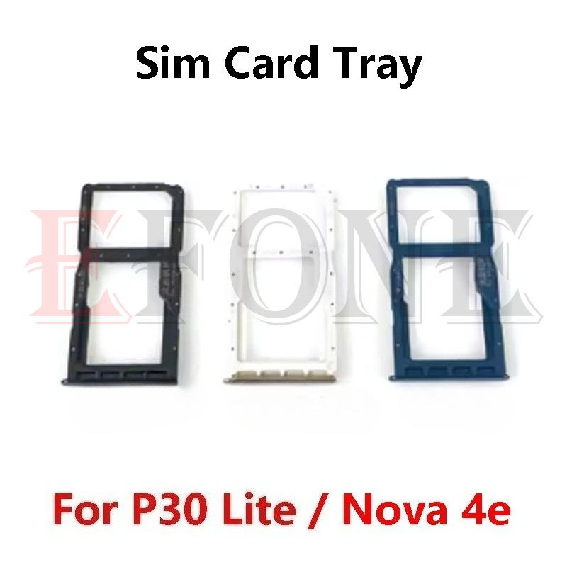 For Huawei P30 Pro Lite Sim Card Slot Tray Holder Sim Card Reader Socket