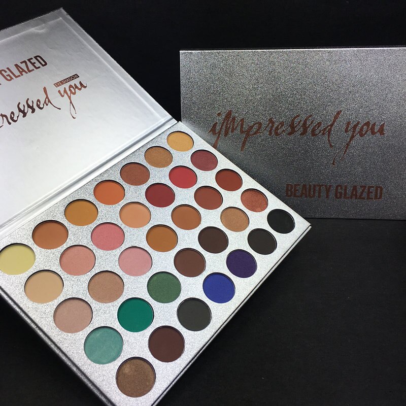 BEAUTY GLAZED Brand 16 Color Pressed Shimmer Matte Glitter Eyeshadow Diamond Rainbow Make Up Cosmetics Eye shadow Magnet Palette: 5