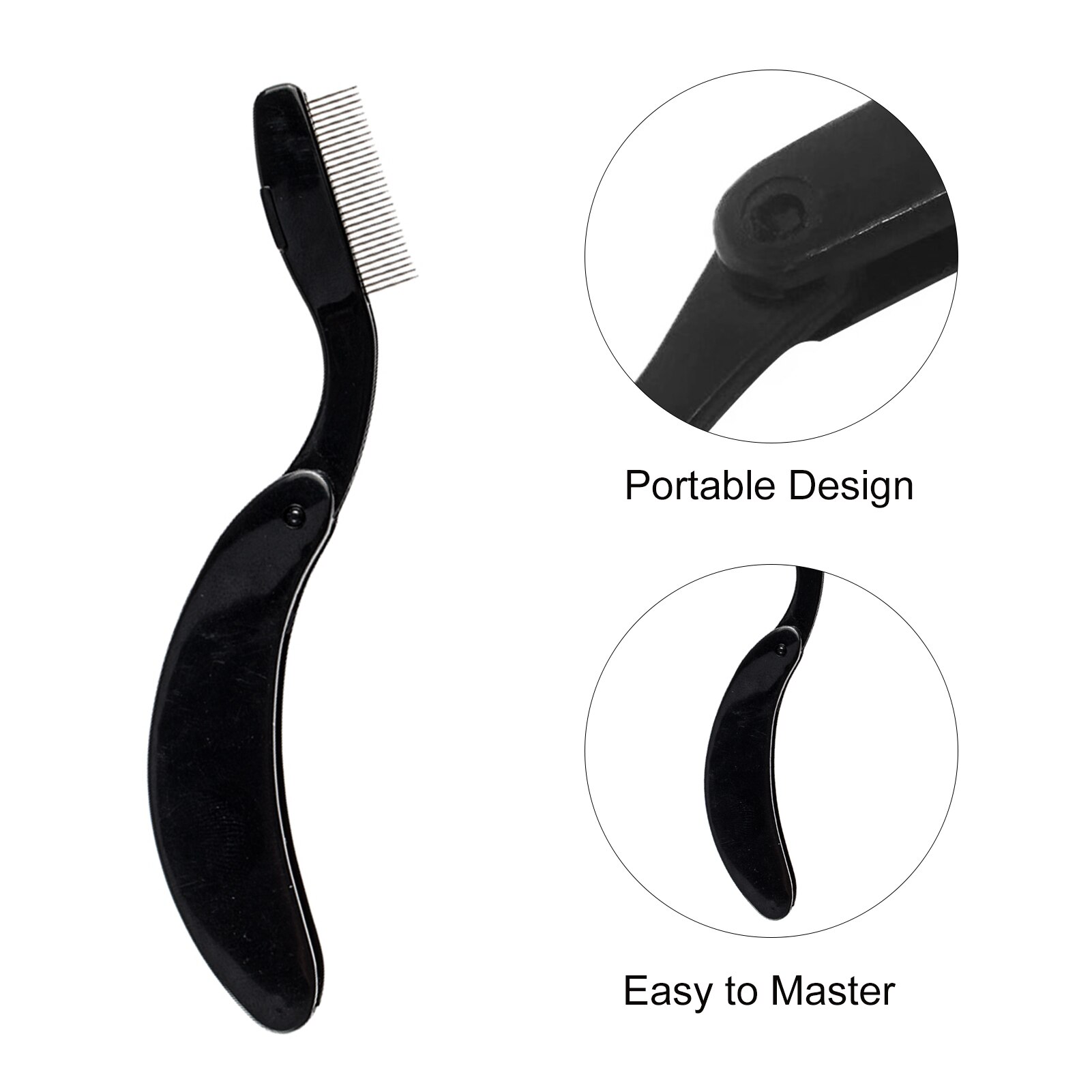 4 en 1 Kit de sourcils multifonctions cils à sourcils brosse de toilettage peigne outil à sourcils en acier inoxydable