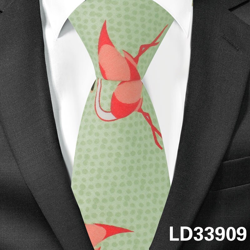 Animal Tie For Men Women Skinny Neck Tie For Wedding Business Casual Cartoon Neckties Classic Suit Slim Cotton Neck Ties: LD33909