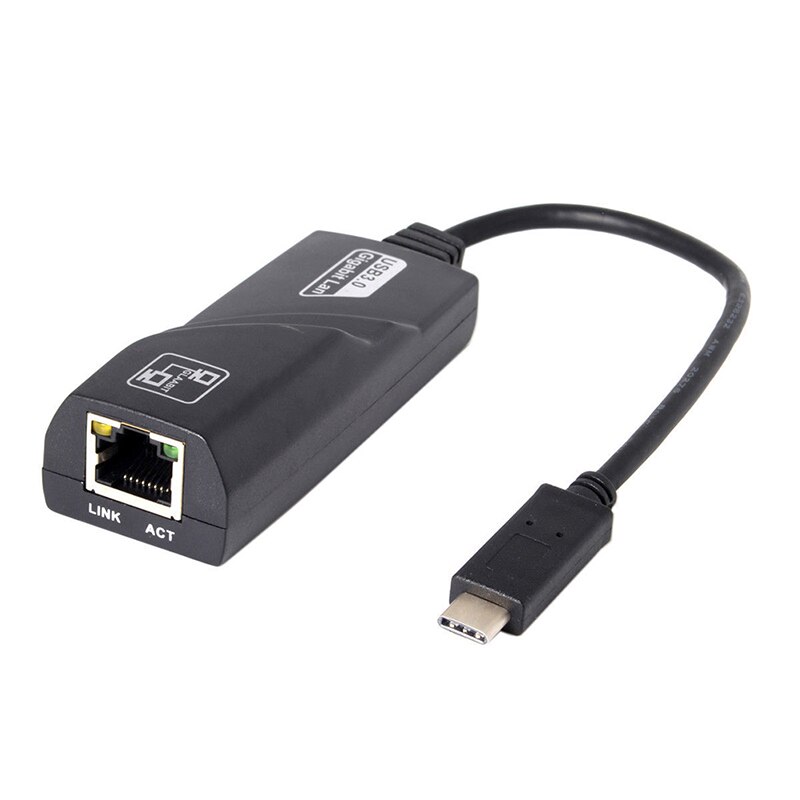 Câble adaptateur réseau Ethernet LAN 1000Mbps pour ordinateur portable PC K type-c USB-C à RJ45 Gigabit