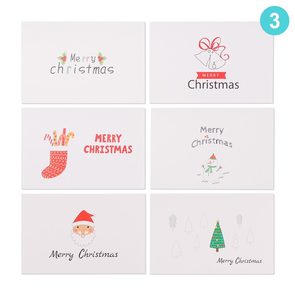 24 Pcs/lot Christmas Greeting Card Kids Christmas Blessing Greeting Cards Envelope Year Postcard Card Xmas Party: 3