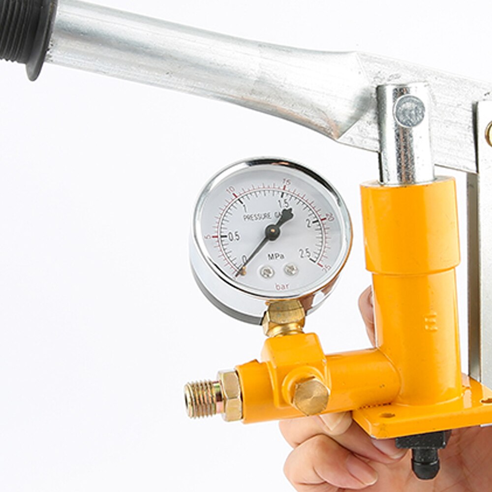 Machine hydraulique manuelle de pompe d'essai d'appareil de contrôle de pression d'eau de l'aluminium 2.5MPa 25KG avec G1/2 "tuyau