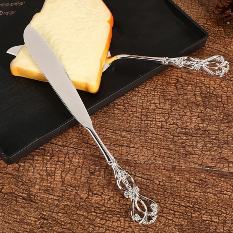Couteau à Gâteau Nordique en Alliage de Zinc, Ustensile de Cuisson pour Dessert de Mariage, Pizza, Har, Fourmi Sync der, 2 Pièces