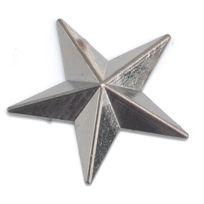 60 set/lote 29mm de aleación de zinc de remaches de metal star vaqueros prendas remaches alumbre de níquel negro bronce dorado ZD-026: Níquel negro