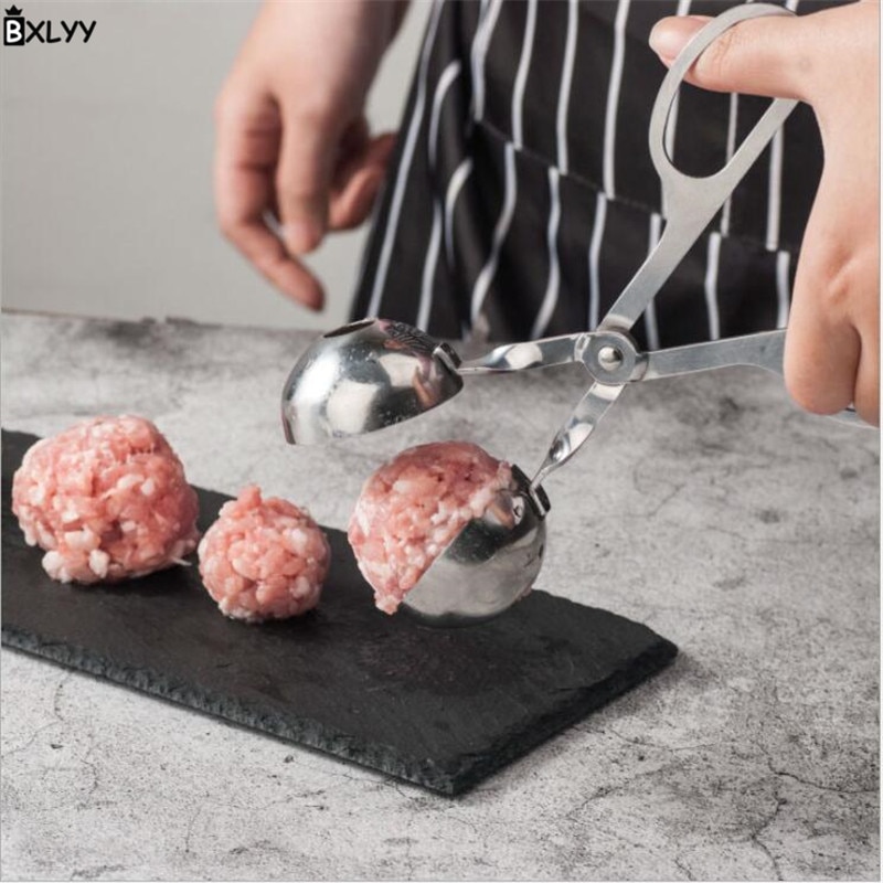 Roestvrijstalen Gehaktbal Maker Grote Kleine Size Voedsel Clip Gehaktballen Maker Keuken Gereedschap Keuken Outils Accessoires Voor Kitchen.8z